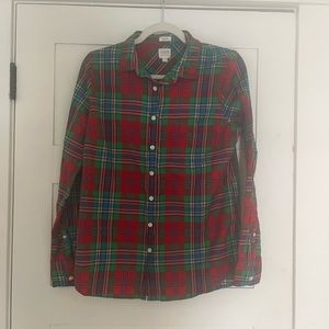 JCrew Factory Size M Plaid Button Down
